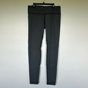 Lululemon Black Printed Wunder Under Leggings